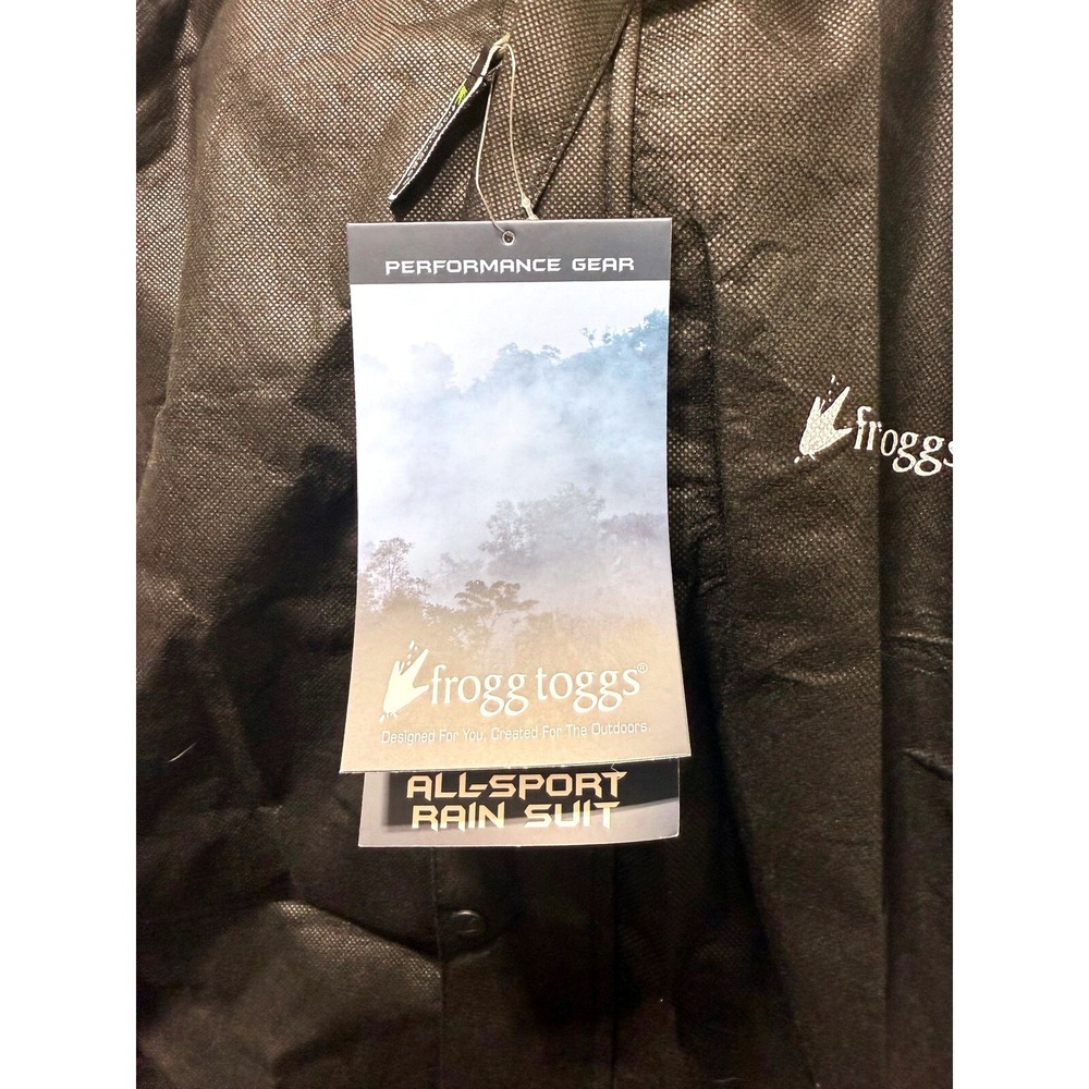 Frogg Toggs All Sport Rain Suit Men's XXXL Black Waterproof Jacket Pants Set - Picture 6 of 8